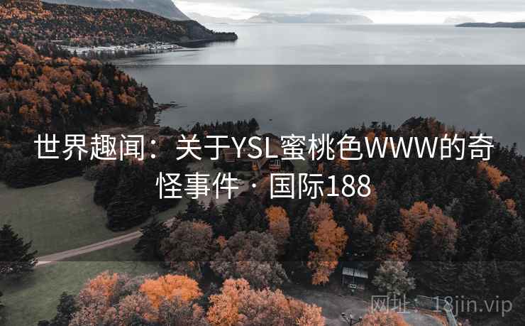 世界趣闻：关于YSL蜜桃色WWW的奇怪事件 · 国际188  第2张